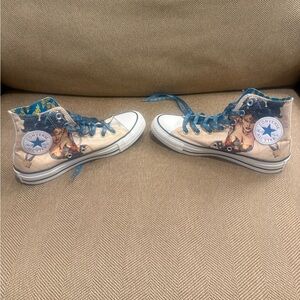 Converse High-Top Sneakers with Artistic Design